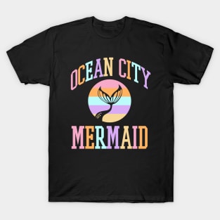 Ocean City Maryland Mermaid Retro Vintage Summer Vacation T-Shirt